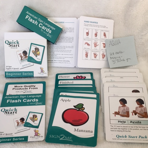 American Sign Language Flash Cards by SIGN2ME (Set of 5 items) - Picture 6 of 11